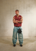 Load image into Gallery viewer, Mercy Magnet Plaid Vest: Red