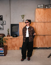 Load image into Gallery viewer, Mercy Magnet Plaid Jacket: Brown