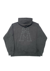 Iron Hoodie: Faded Black