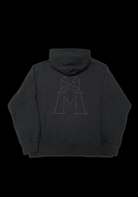 Iron Hoodie: Faded Black