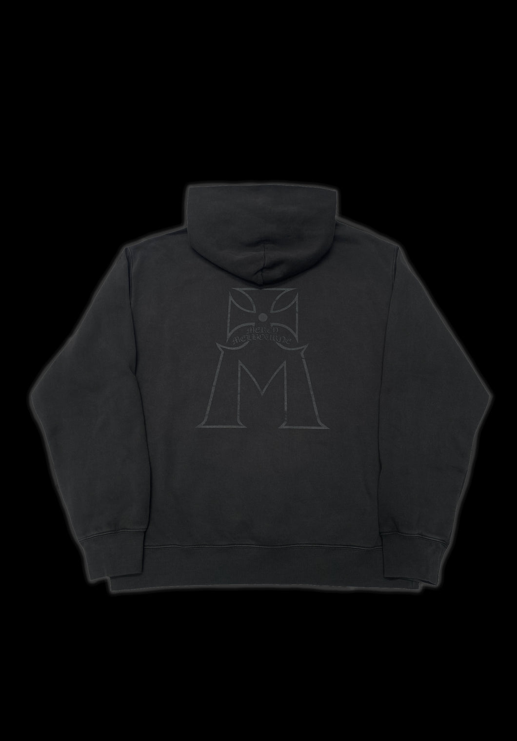 Iron Hoodie: Faded Black