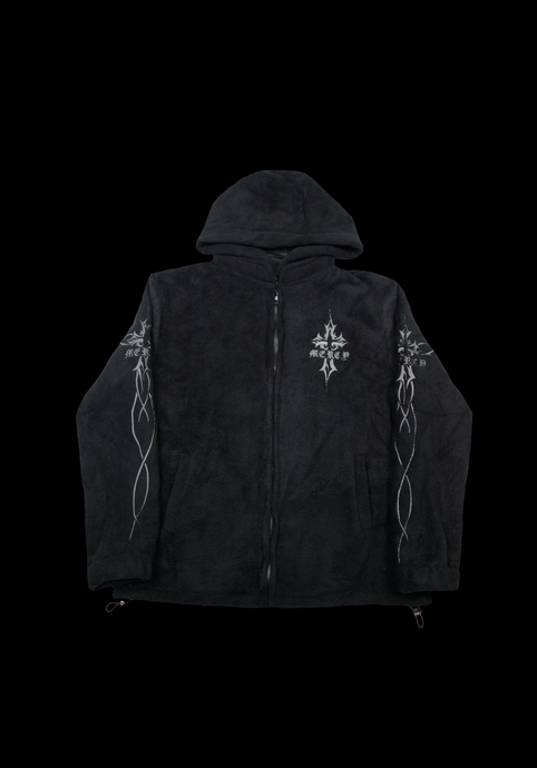 Core Fleece Hoodie: Black