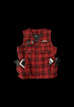 Load image into Gallery viewer, Mercy Magnet Plaid Vest: Red