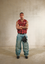 Load image into Gallery viewer, Mercy Magnet Plaid Vest: Red