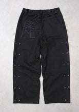 Load image into Gallery viewer, Raw Denim Pusher Pants: Black