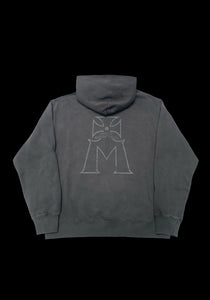 Iron Hoodie: Faded Black