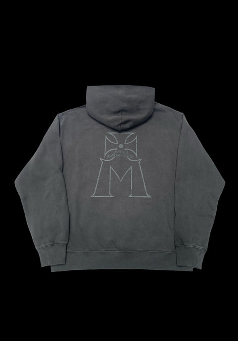 Iron Hoodie: Faded Black