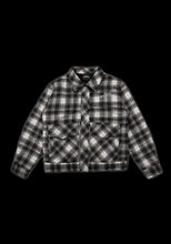 Load image into Gallery viewer, Mercy Magnet Plaid Jacket: Black/Grey