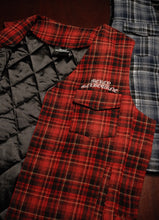 Load image into Gallery viewer, Mercy Magnet Plaid Vest: Red
