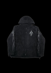 Core Fleece Hoodie: Black