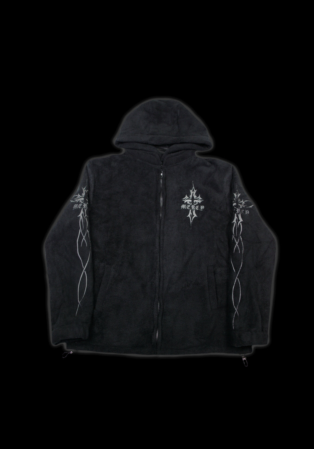 Core Fleece Hoodie: Black