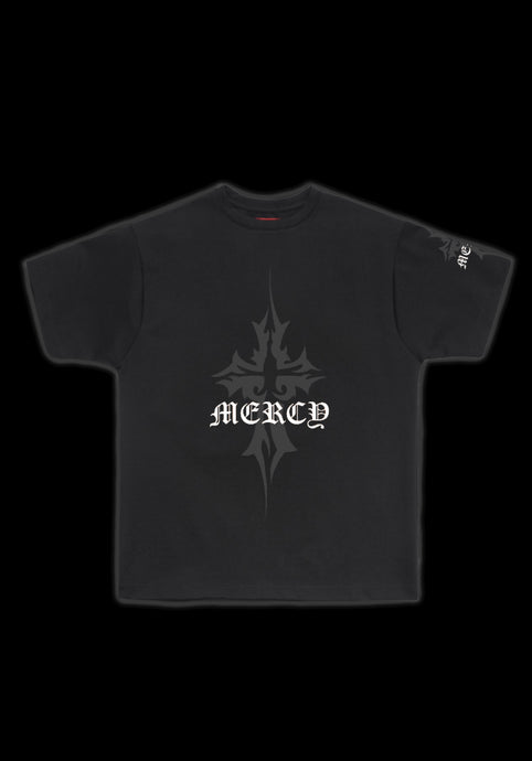 Cross Tee: Black/Grey