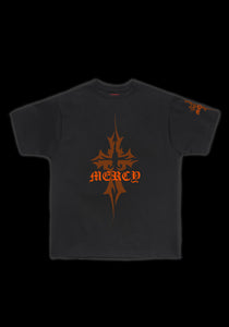 Cross Tee: Black/Orange
