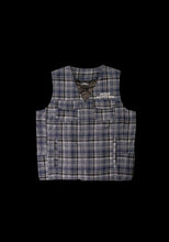 Load image into Gallery viewer, Mercy Magnet Plaid Vest: Blue