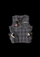 Load image into Gallery viewer, Mercy Magnet Plaid Vest: Blue