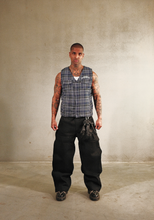 Load image into Gallery viewer, Mercy Magnet Plaid Vest: Blue