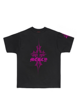 Load image into Gallery viewer, Cross Tee: Black/Hot Pink